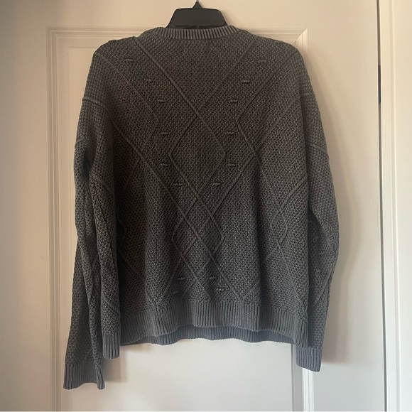 Like new For The Republic textured black gray sweater M - Picture 2 of 6